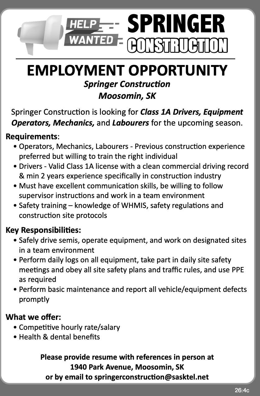 Springer Construction -  